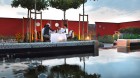 3 architektonische Anlage